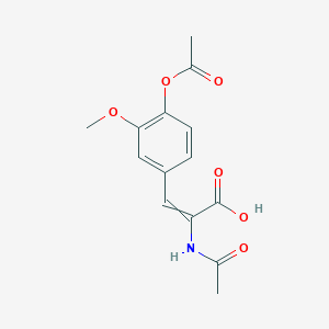 4-Acetoxy-alpha-acetylamino-3-methoxycinnamic acid