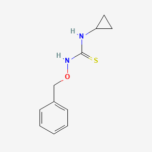 molecular formula C11H14N2OS B8527344 N-benzyloxy-N'-cyclopropyl thiourea 