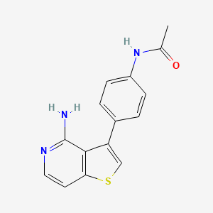n-[4-(4-Aminothieno[3,2-c]pyridin-3-yl)phenyl]acetamide