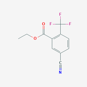 5-Cyano-2-trifluoromethyl-benzoic acid ethyl ester