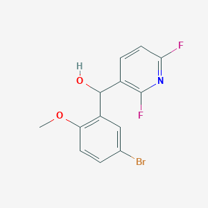 (5-Bromo-2-methoxyphenyl)(2,6-difluoropyridin-3-yl)methanol