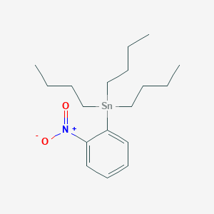 molecular formula C18H31NO2Sn B8527441 Stannane, tributyl(2-nitrophenyl)- CAS No. 79062-30-9