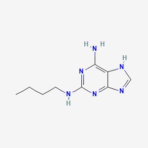 molecular formula C9H14N6 B8527448 2-Butylaminoadenine CAS No. 5463-09-2