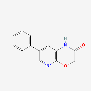 molecular formula C13H10N2O2 B8527471 7-Phenyl-1H-pyrido[2,3-b][1,4]oxazin-2(3H)-one 