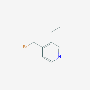 molecular formula C8H10BrN B8527484 4-(Bromomethyl)-3-ethylpyridine 