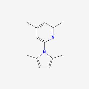 molecular formula C13H16N2 B8527533 2-(2,5-Dimethyl-1H-pyrrol-1-yl)-4,6-dimethylpyridine 