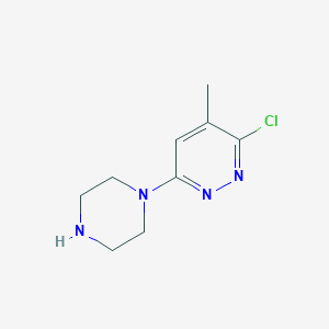 molecular formula C9H13ClN4 B8527536 3-Chloro-4-methyl-6-(1-piperazinyl)pyridazine 