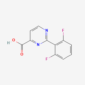 molecular formula C11H6F2N2O2 B8527578 2-(2,6-Difluorophenyl)pyrimidine-4-carboxylic acid 