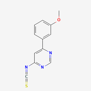 molecular formula C12H9N3OS B8527611 4-Isothiocyanato-6-(3-methoxyphenyl)pyrimidine CAS No. 1192814-11-1