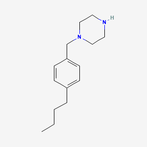 molecular formula C15H24N2 B8527704 1-[(4-Butylphenyl)methyl]piperazine CAS No. 89292-72-8