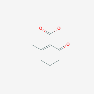 molecular formula C10H14O3 B8527736 Methyl 2,4-dimethyl-6-oxocyclohex-1-enecarboxylate 
