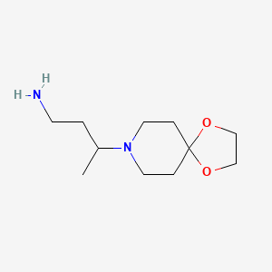 molecular formula C11H22N2O2 B8527737 3-(1,4-Dioxa-8-aza-spiro[4.5]dec-8-yl)-butylamine 