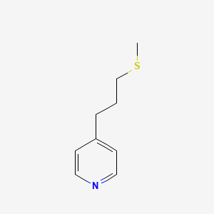 molecular formula C9H13NS B8527769 4-(3-Methylsulfanyl-propyl)-pyridine 