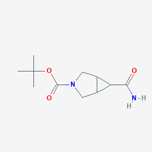 molecular formula C11H18N2O3 B8527780 tert-Butyl 6-carbamoyl-3-azabicyclo[3.1.0]hexane-3-carboxylate 