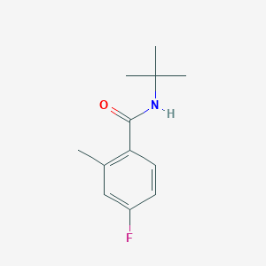 molecular formula C12H16FNO B8527812 N-tert-Butyl-4-fluoro-2-methyl-benzamide CAS No. 923977-55-3
