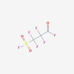 molecular formula C3F6O3S B8527825 2,2,3,3-Tetrafluoro-3-(fluorosulfonyl)propanoyl fluoride CAS No. 77545-05-2