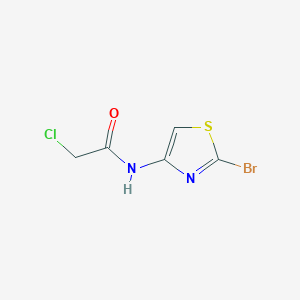molecular formula C5H4BrClN2OS B8527839 2-Bromo-4-chloroacetamidothiazole 