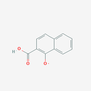 molecular formula C11H7O3- B8527853 1-Hydroxy-2-naphthoate 