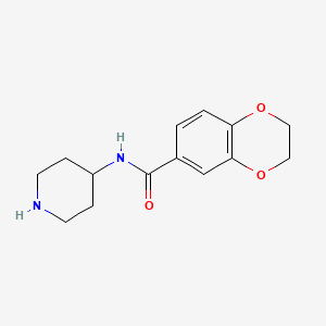 N-(piperidin-4-yl)-2,3-dihydro-1,4-benzodioxin-6-carboxamide