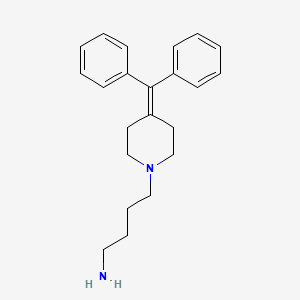 molecular formula C22H28N2 B8527906 4-[4-(Diphenylmethylidene)piperidin-1-yl]butan-1-amine CAS No. 117830-21-4