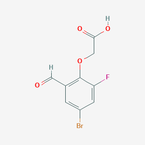 [(4-bromo-2-fluoro-6-formylphenyl)oxy]acetic Acid