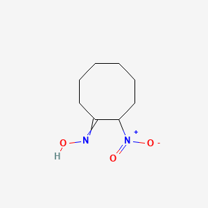 N-(2-Nitrocyclooctylidene)hydroxylamine