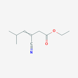 molecular formula C10H15NO2 B8527936 Ethyl 3-cyano-5-methylhex-3-enoate CAS No. 350801-68-2
