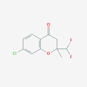 7-Chloro-2-(difluoromethyl)-2-methylchroman-4-one