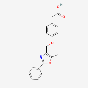 4-(5-Methyl-2-phenyl-4-oxazolylmethoxy)phenylacetic acid