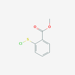 molecular formula C8H7ClO2S B8528000 2-(Methoxycarbonyl)phenyl sulfenyl chloride 