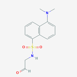 molecular formula C14H16N2O3S B8528007 5-(Dimethylamino)-N-(2-oxoethyl)naphthalene-1-sulfonamide CAS No. 163982-32-9