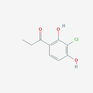 molecular formula C9H9ClO3 B8528016 1-(3-Chloro-2,4-dihydroxy-phenyl)-propan-1-one 