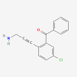 [2-(3-Aminoprop-1-yn-1-yl)-5-chlorophenyl](phenyl)methanone