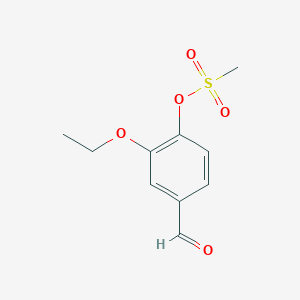 Methanesulfonic acid 2-ethoxy-4-formyl-phenyl ester