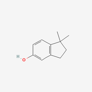 molecular formula C11H14O B8528060 1,1-Dimethylindan-5-ol 