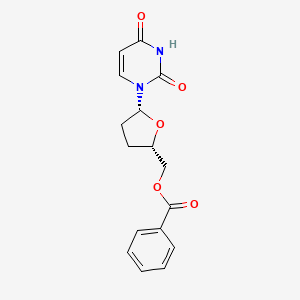 molecular formula C16H16N2O5 B8528065 [(2S,5R)-5-(2,4-Dioxo-3,4-dihydropyrimidin-1(2H)-yl)oxolan-2-yl]methyl benzoate CAS No. 28616-91-3
