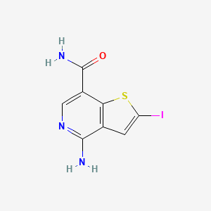 4-Amino-2-iodo-thieno[3,2-c]pyridine-7-carboxylic acid amide