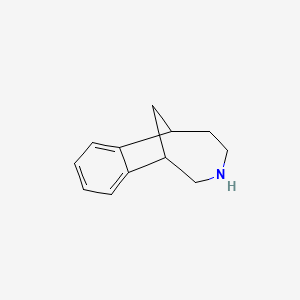 molecular formula C12H15N B8528088 1,2,3,4,5,6-Hexahydro-1,6-methano-3-benzazocine 