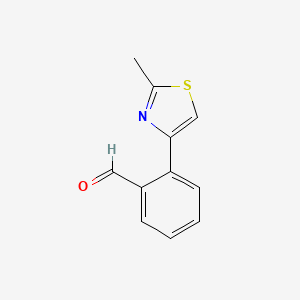 molecular formula C11H9NOS B8528104 2-(2-Methyl-thiazol-4-yl)-benzaldehyde 