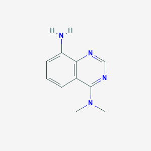 molecular formula C10H12N4 B8528127 N4,N4-dimethylquinazoline-4,8-diamine 
