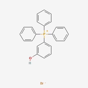 molecular formula C24H20BrOP B8528201 (3-Hydroxyphenyl)(triphenyl)phosphanium bromide CAS No. 844468-43-5