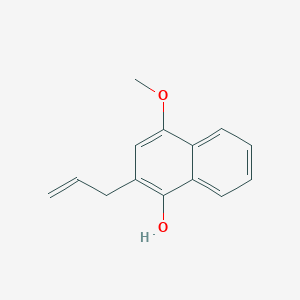 molecular formula C14H14O2 B8528226 4-Methoxy-2-(prop-2-en-1-yl)naphthalen-1-ol CAS No. 107777-23-1