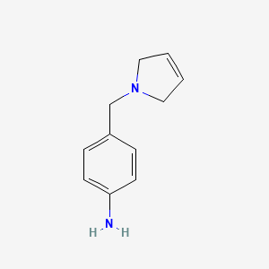 molecular formula C11H14N2 B8528401 4-(2,5-Dihydro-pyrrol-1-ylmethyl)aniline 