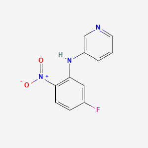 molecular formula C11H8FN3O2 B8528418 (5-Fluoro-2-nitrophenyl)pyridin-3-ylamine 