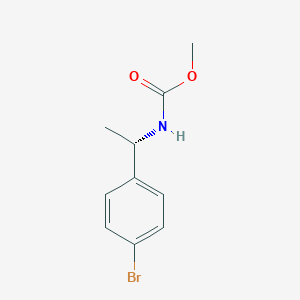 molecular formula C10H12BrNO2 B8528431 (S)-[1-(4-Bromo-phenyl)-ethyl]-carbamic acid methyl ester 