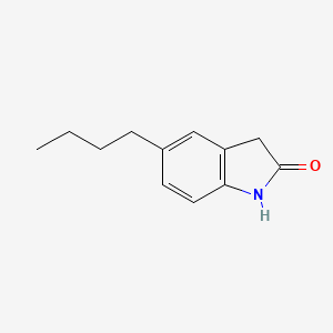 molecular formula C12H15NO B8528444 5-Butyl-2-oxindole 