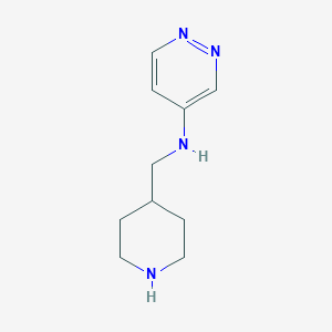 molecular formula C10H16N4 B8528460 4-[(Pyridazin-4-ylamino)-methyl]-piperidine 