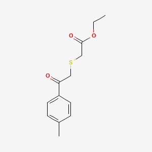 molecular formula C13H16O3S B8528468 Ethyl {[2-(4-methylphenyl)-2-oxoethyl]thio}acetate 
