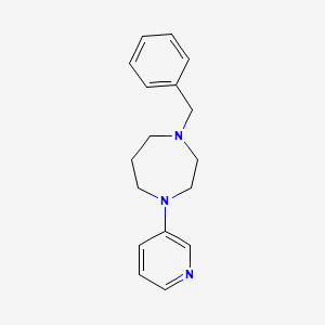 molecular formula C17H21N3 B8528472 4-Benzyl-1-(3-pyridyl)-homopiperazine 