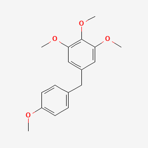 molecular formula C17H20O4 B8528644 1,2,3-Trimethoxy-5-(4-methoxybenzyl)benzene 